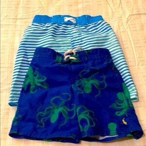 Polo by Ralph Lauren kids Blue and Green Dinosaur  Print cat & Jack swim trunk